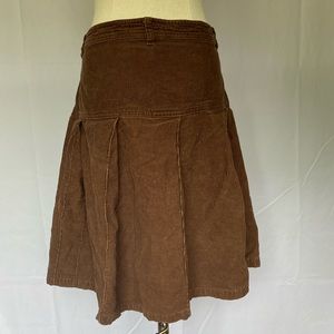 Divided by H&M Corduroy Pleated Skater Skirt